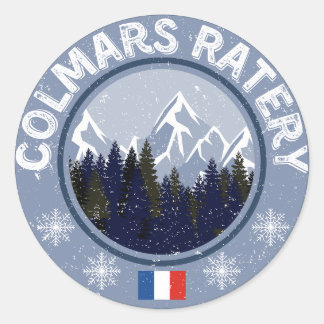 Sticker Rond Colmars Ratery Station de ski