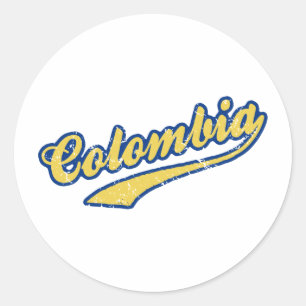 Sticker Rond Colombie