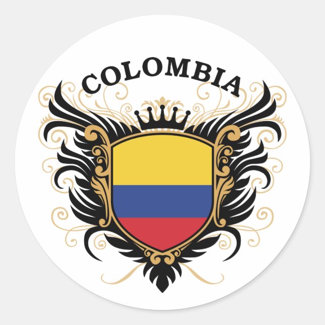 Sticker Rond Colombie (Devant)