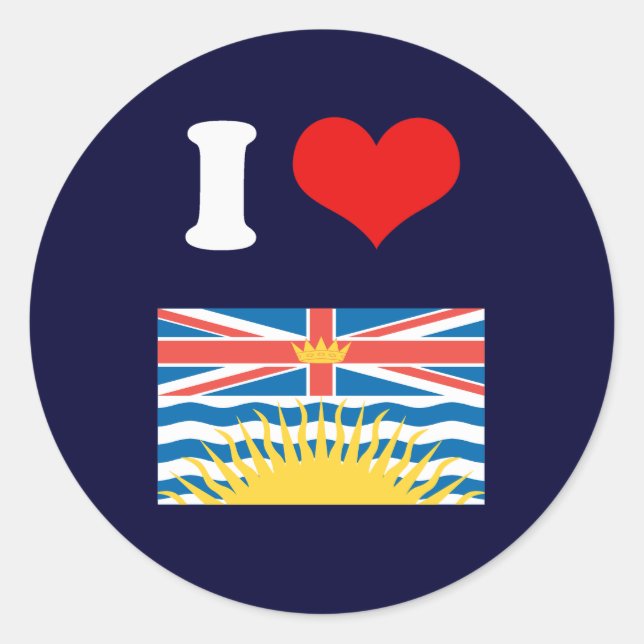 STICKER ROND COLOMBIE-BRITANNIQUE (Devant)
