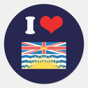 STICKER ROND COLOMBIE-BRITANNIQUE