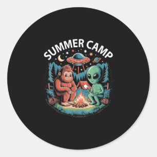 Sticker Rond Colonie de vacances pour enfants directeur d'équip