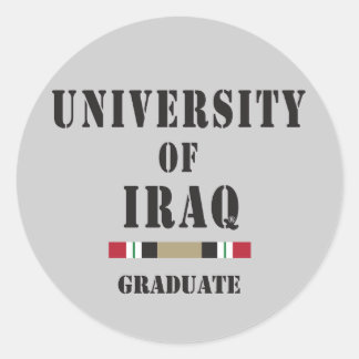 Sticker Rond Colonne au pochoir de l'université d'Irak