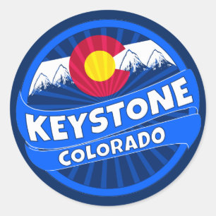 Sticker Rond Colorado de Keystone collant d'éclatement de monta