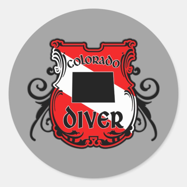 Sticker Rond Colorado Diver (Devant)