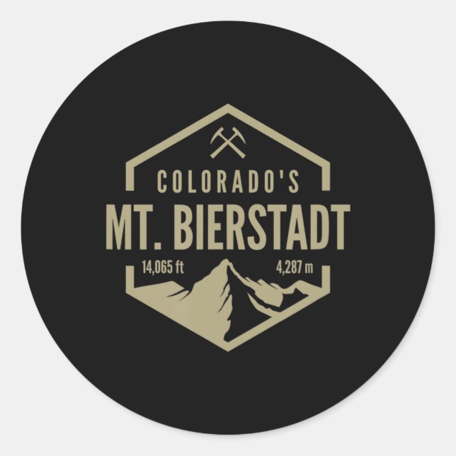 Sticker Rond Colorado Mt Bierstadt  (Devant)
