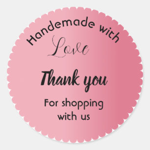 Sticker Rond Colorants commerciaux de couleur rose