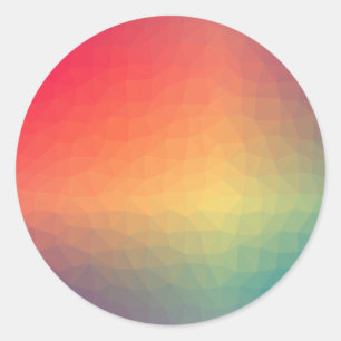 Sticker Rond Coloré Blank Modèle tendance élégante classe moder
