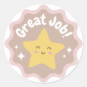 Sticker Rond Coloré Pastel Cute Excellent Travail Pour Les Enfa