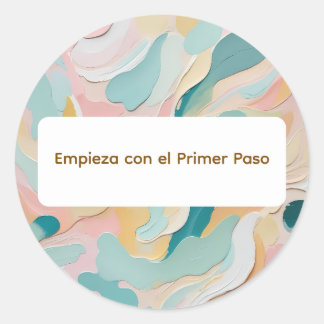 Sticker Rond Colores Arte 5-1-1