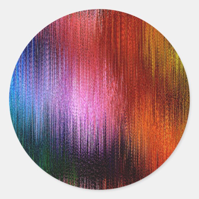 Sticker Rond Colorful Background Pattern (Devant)