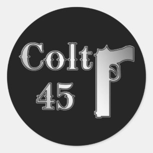 Sticker Rond Colt 45
