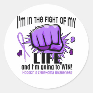 Sticker Rond Combat de ma vie 2 Lymphome de Hodgkin