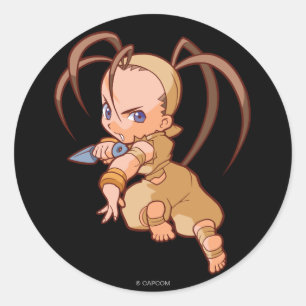 Sticker Rond Combattant Ibuki 2 de poche