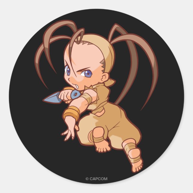 Sticker Rond Combattant Ibuki 2 de poche (Devant)