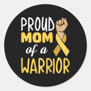 Sticker Rond Combattre le cancer de l'enfance Citation pour vot