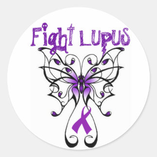 Sticker Rond Combattre le Lupus