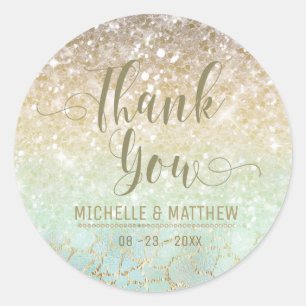 Sticker Rond Combo Glitter Gradient Opal Gold ID435