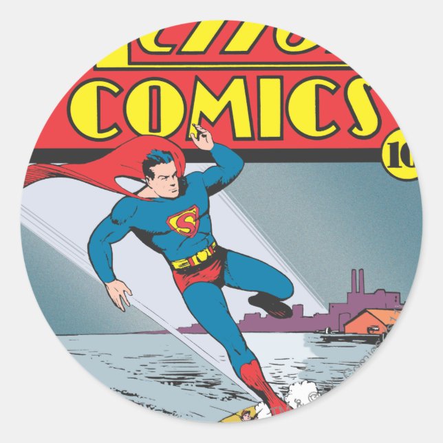 Sticker Rond Comics d'action #25 (Devant)