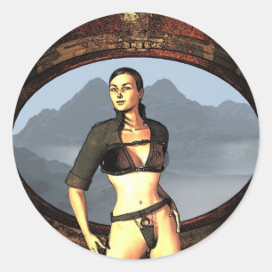 Sticker Rond comique