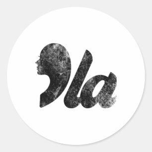 Sticker Rond Comma La Harris Vote Harris Waltz 2024 Kamala Pour
