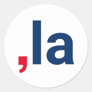 Sticker Rond Comma La kamala drôle prononciation patriotique