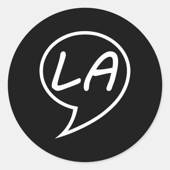 Sticker Rond Comma La Kamala Harris Pour Président 2024 1 (Devant)