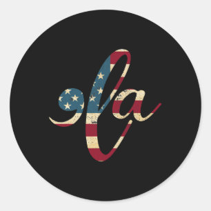 Sticker Rond Comma La - Kamala Harris Shirt Kamala Harris 2024