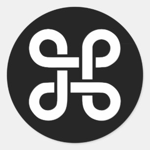 Sticker Rond Commande Idéologie Mac Apple