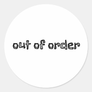 Sticker Rond Commande irrégulière