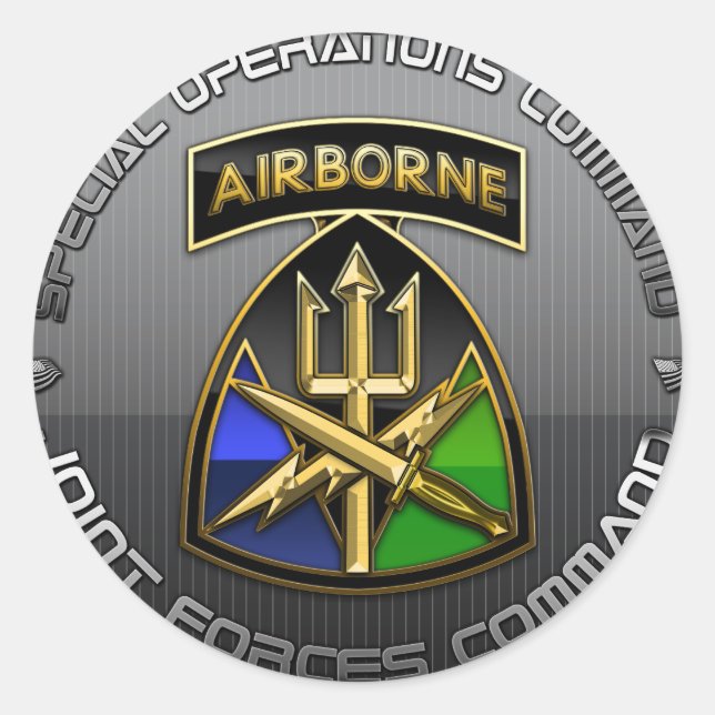 Sticker Rond Commandement des forces interarmées de la COFC (Devant)