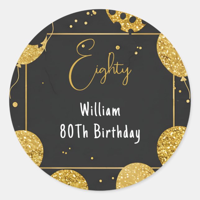 Sticker Rond Comme Retro Amusant Humor Adulte Happy Chic 80e an (Devant)