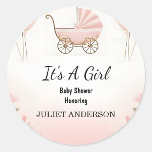 Sticker Rond Comme Rose Boho Gold Maman Chic Printemps Baby Gir