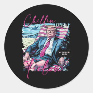 Sticker Rond Comme Un Felon été 2024 qui a fait revenir l'Améri