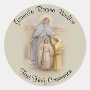 Sticker Rond Commémoration catholique de la Première Fille