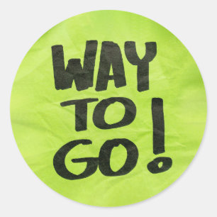 Sticker Rond Comment aller Reconnaissance Louange positive pour