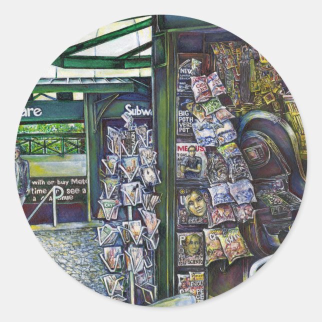 Sticker Rond Comment Est-Ce Qu'Une Image, Sans imagination ? (Devant)