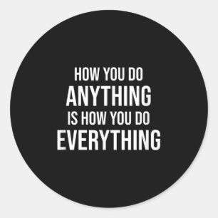Sticker Rond Comment faire tout Motivational Citer Entrepreneur