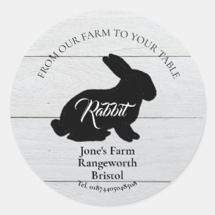 Sticker Rond commercialisation agricole de lapin produire lapin