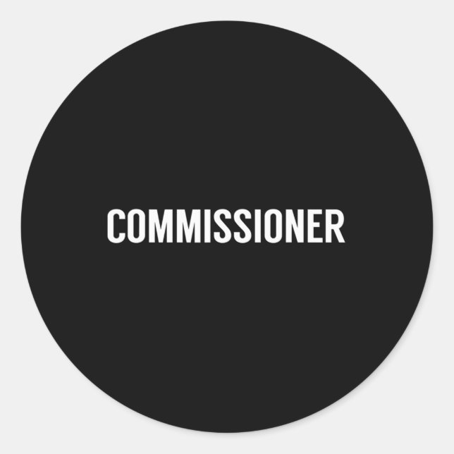 Sticker Rond Commissaire Imaginaire au football (Devant)