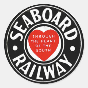 Sticker Rond Compagnie aérienne de littoral logo ferroviaire d