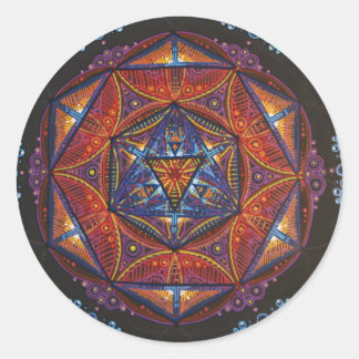 Sticker Rond Compas Mandala