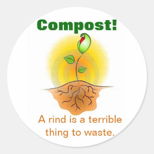 Sticker Rond Compost
