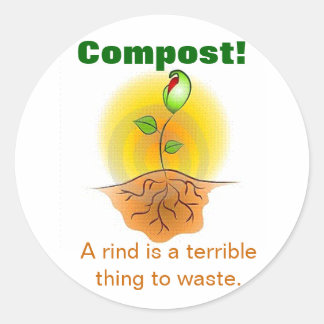Sticker Rond Compostage