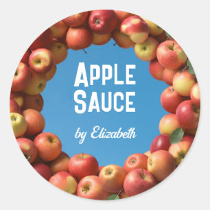 Sticker Rond Compote de pomme