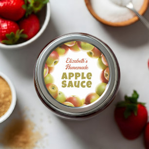 Sticker Rond Compote de pommes