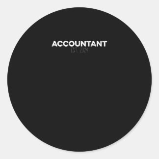 Sticker Rond Comptable EST 2024 Comptables CPA Comptables