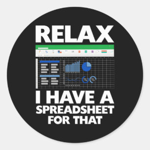 Sticker Rond Comptable Pour L'Analyste Financier De L'Apc Vérif