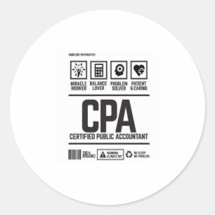 Sticker Rond comptable public agréé - CPA