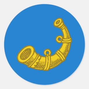 Sticker Rond Comté de Hartshorn-dale Badge Populace